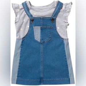 Joe’s jeans shirt and overall dress outfit - size 3T